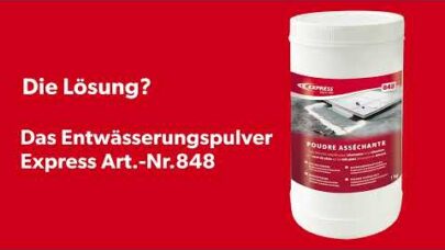 Das Entwässerungspulver Art.-Nr. 848