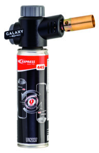 Galaxy by Express Lötbrenner Art.-Nr. G845 mit Gaskartusche für sofortiges Überkopfarbeiten